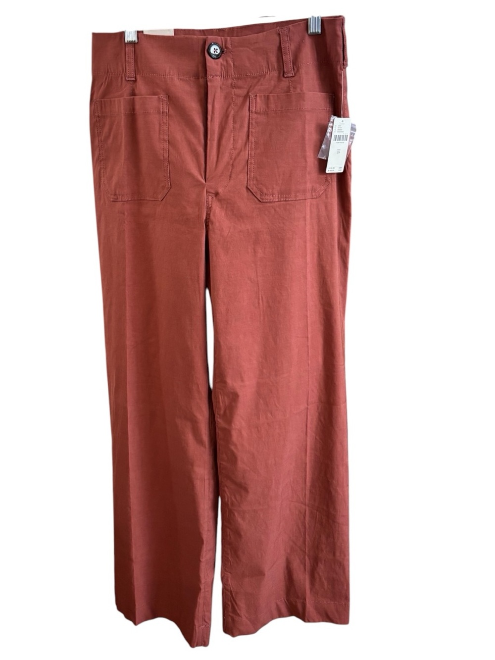 Maeve The Colette Full Length Wide Leg Pants in Cinnamon Size 29. NWT FLAW - Picture 6 of 15